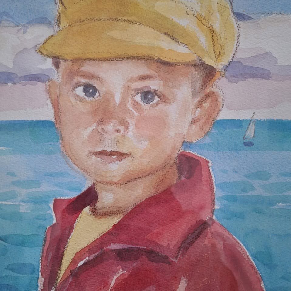 Portait de Evy, le fils de David Geoffroy